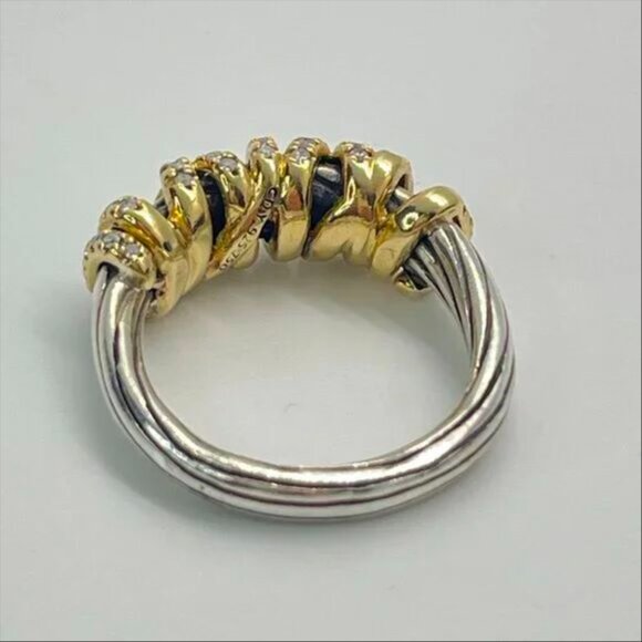 David Yurman Helena Ring with Diamonds & 18k Gold - Picture 4 of 10